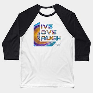 Tri-Color Sunburst v1 Baseball T-Shirt